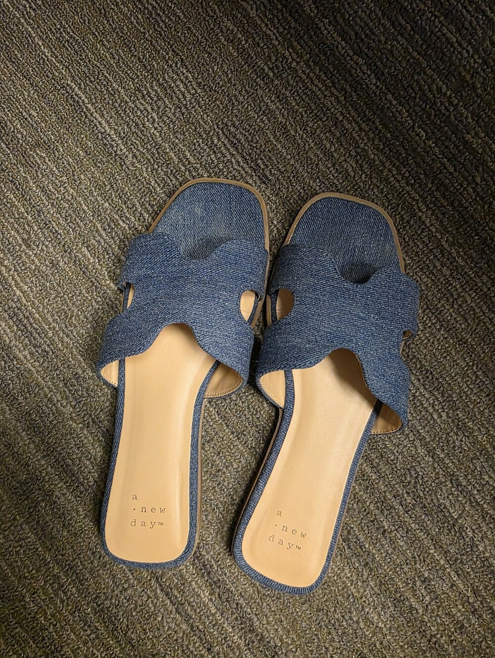 Target A New Day Women's nina slide sandals denim